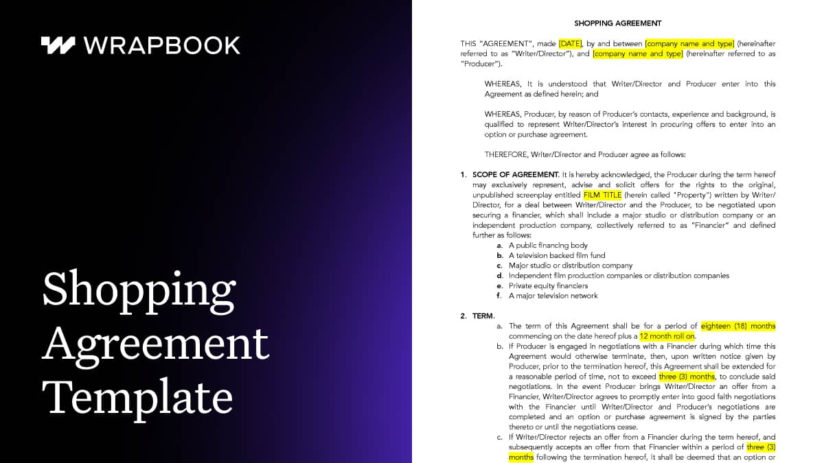 Download the Shopping Agreement Template Wrapbook